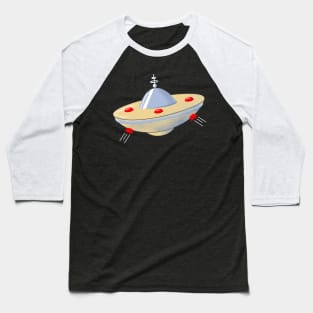 Retro Flying Saucer Baseball T-Shirt